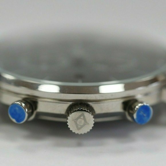 Akribos XXIV Men's Watch 2 Subdials Month, GMT Date Window Stainless Steel. - Picture 5 of 8